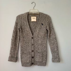 Abercrombie & Fitch Grey Boyfriend Cardigan